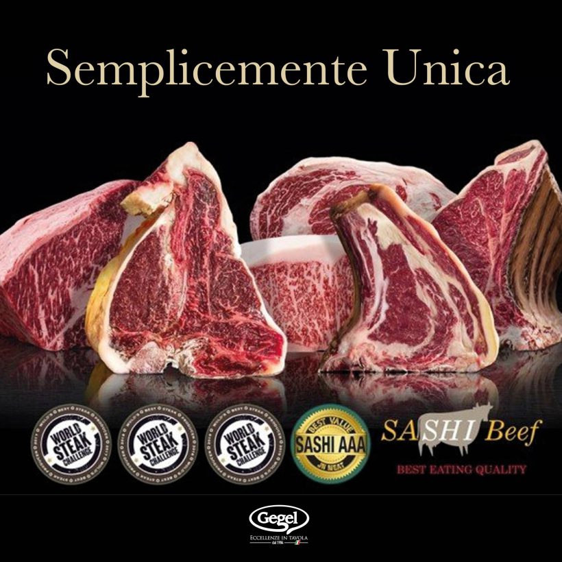 Succose e morbide Sashi Beef Gegel
