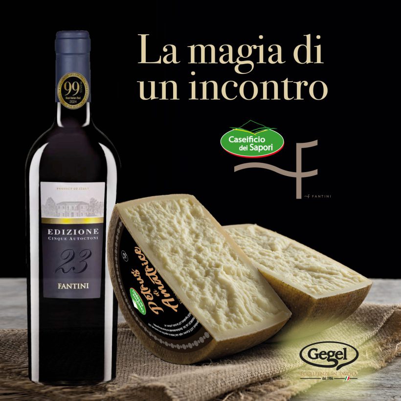 Formaggio Petros e Vino Fantini